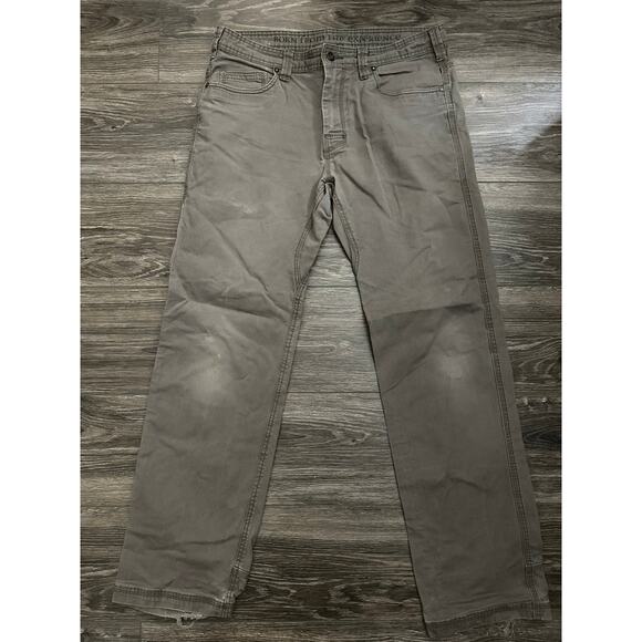 Prana Mens Casual Pants Brown size 34wX34L - Picture 1 of 6